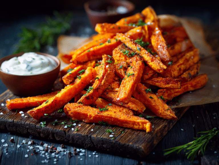 Crispy Oven Baked Sweet Potato Fries — Healthier, Crunchy & Flavorful