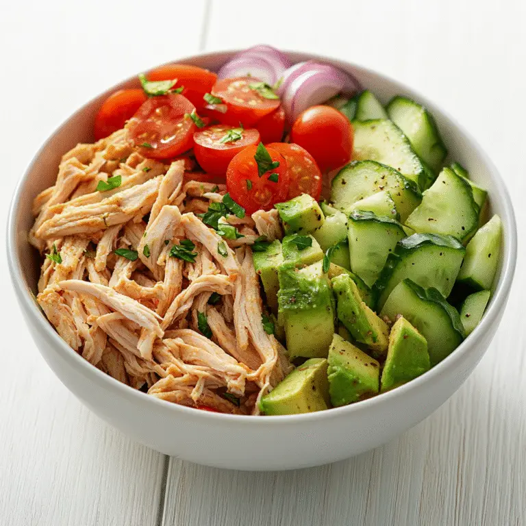 ???? Keto Chicken Avocado Salad