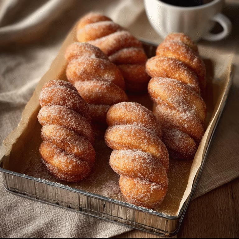 Cinnamon Sugar Twist Donuts