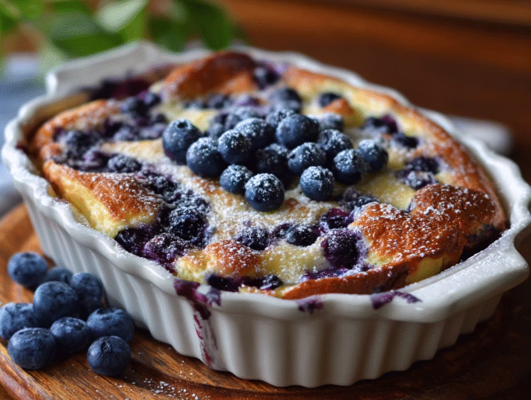 Blueberry Buttermilk Pancake Casserole