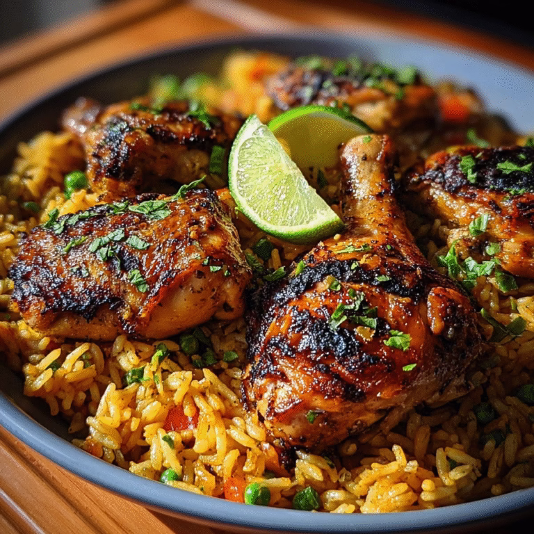 Caribbean Chicken and Spiced Rice Recipe