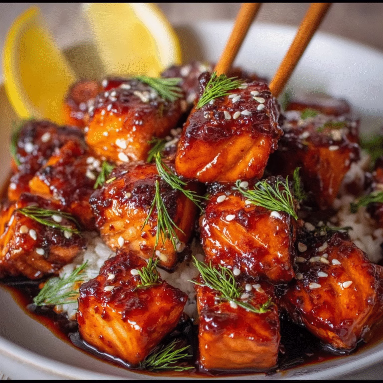 Honey Garlic Salmon Bites: Sticky, Crispy, and Packed with Flavor