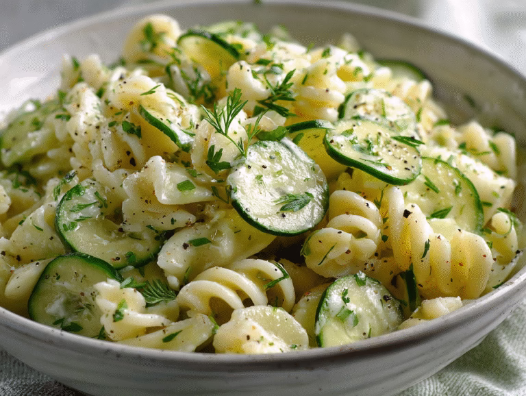 Fresh Cucumber Pasta Salad