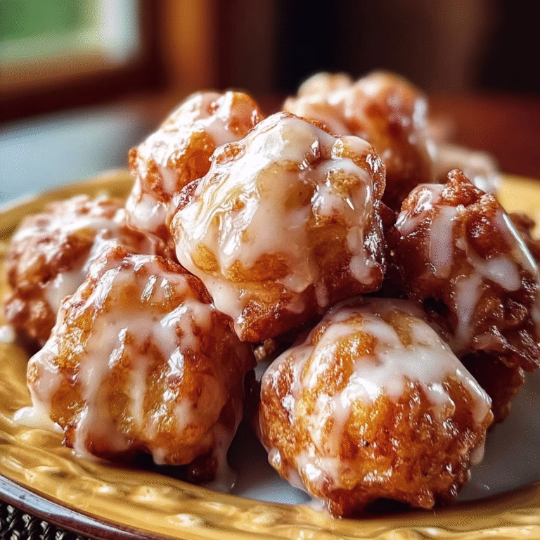 Cinnamon Glazed Baked Apple Fritters