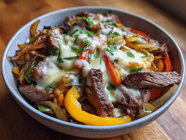 Philly Cheesesteak Bowls – All the Flavor, None of the Bread
