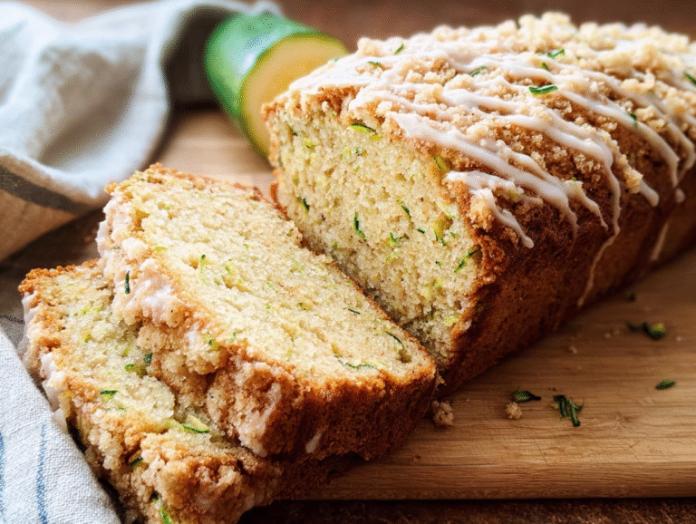Zucchini Bread with Crumb Topping – Moist, Fluffy & Irresistible