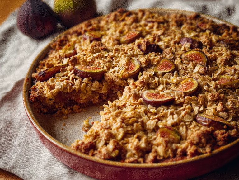 Fig and Honey Crumble: A Warm Holiday Dessert for Christmas & Thanksgiving