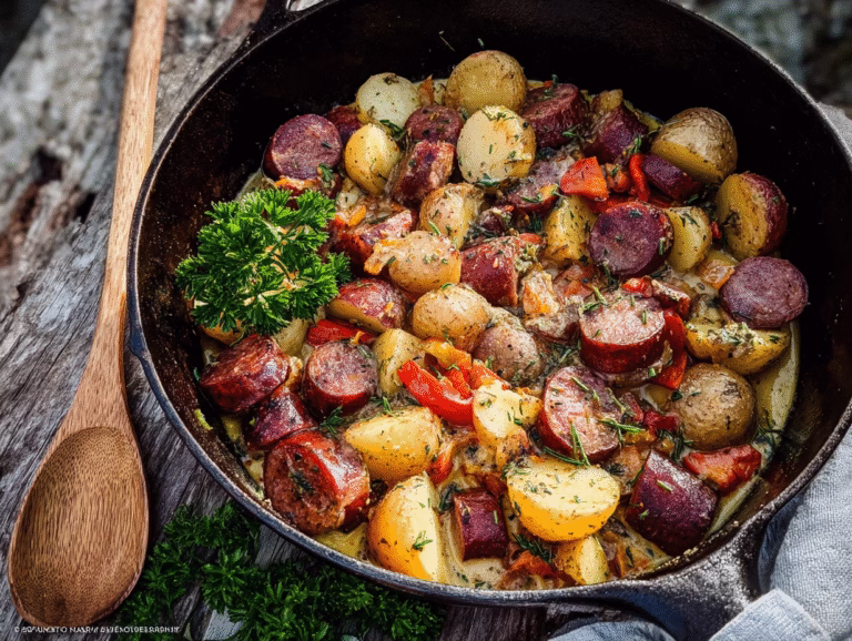 Swamp Potatoes and Sausage: Hearty One-Pot Comfort Food