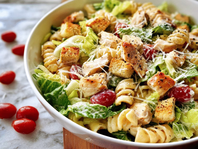 Chicken Caesar Pasta Salad: The Ultimate Summer Side Dish