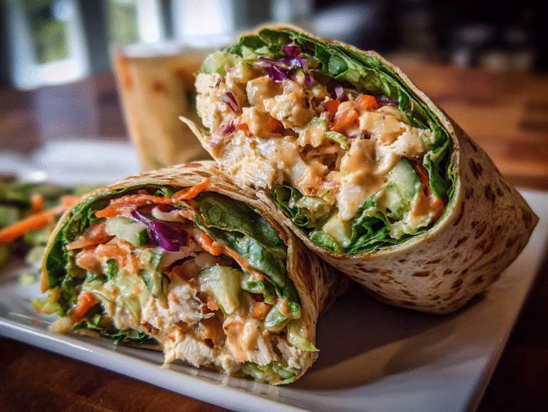 Easy Summer Chicken Salad Wraps