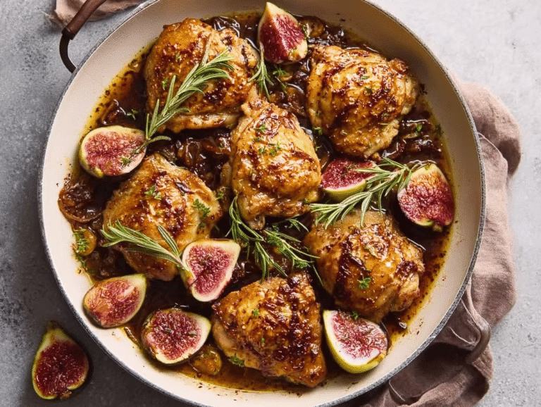 Balsamic Chicken with Figs: A Sweet & Savory Holiday Dish