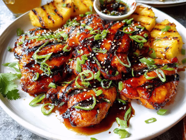 Hawaiian BBQ Chicken: Sweet & Savory Island-Style Recipe