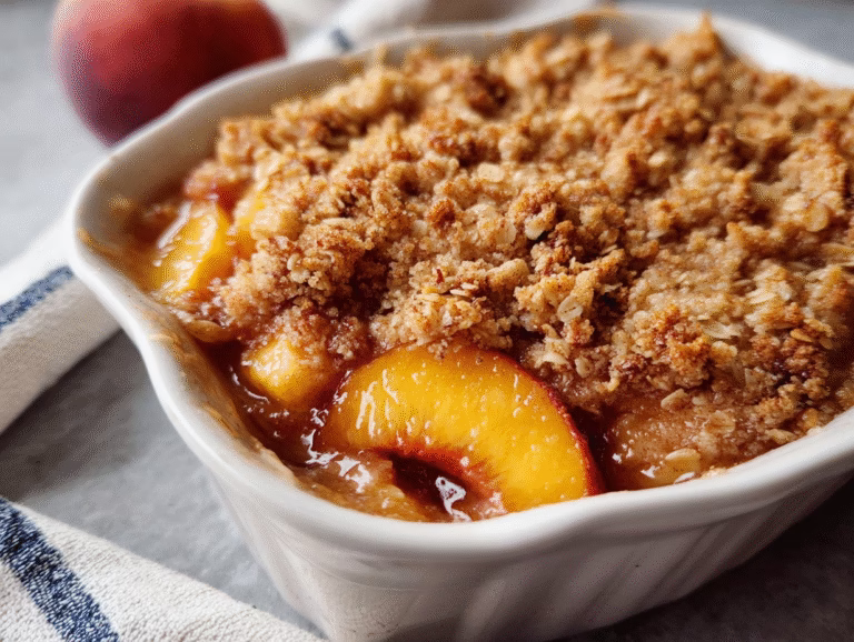 ???? Homemade Cinnamon Nectarine Crisp