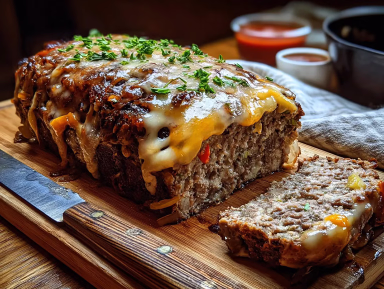 Philly Cheesesteak Meatloaf – Juicy, Cheesy Twist on a Classic Comfort Food