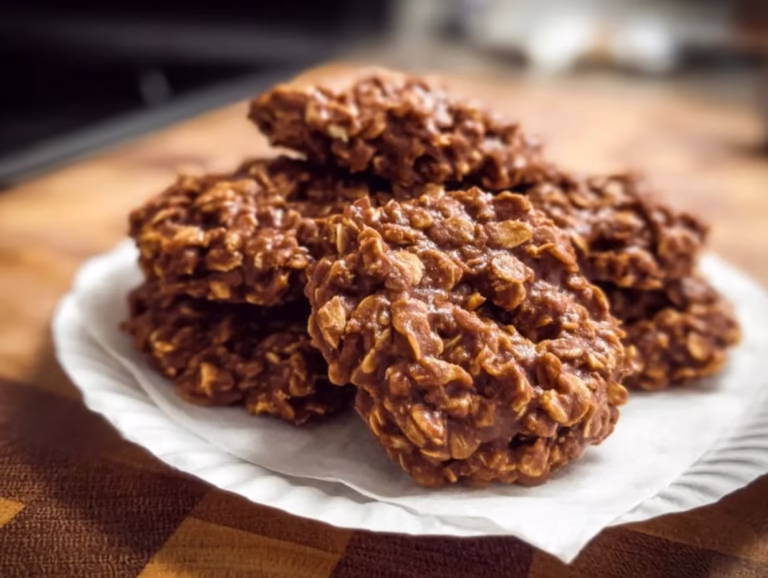 Easy No Bake Chocolate Oatmeal Peanut Butter Cookies