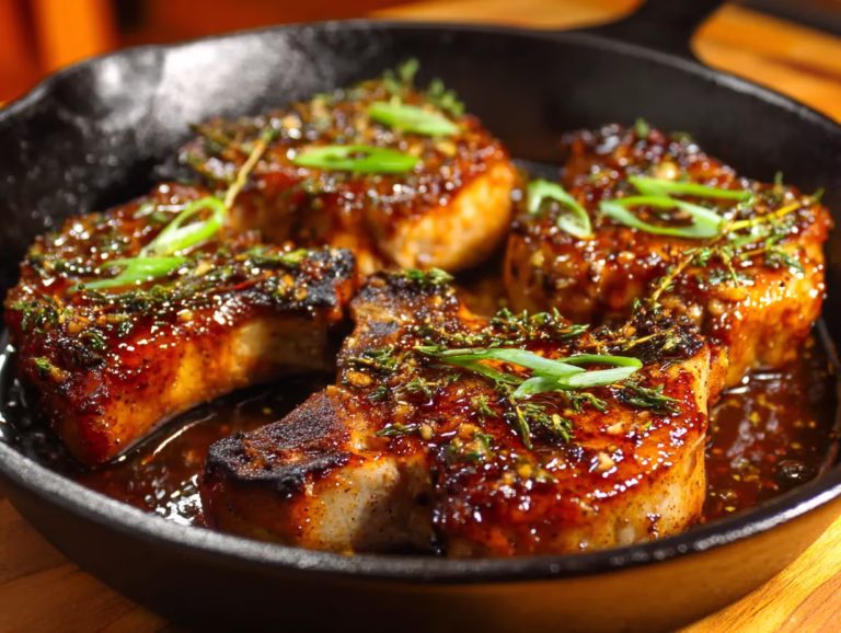 30 Minute Brown Sugar Pork Chops – One Pan Wonder!