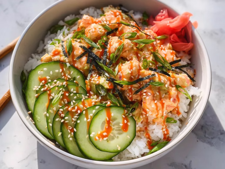 Spicy Crab Sushi Bowls: Easy No-Roll Sushi at Home (Beginner-Friendly Recipe)