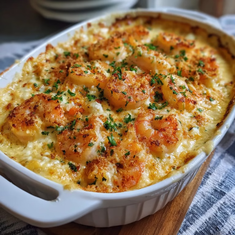 Creamy Shrimp Casserole Recipe – Easy One-Dish Seafood Dinner Ready in 45 Minutes!