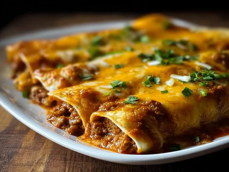 Easy Cheesy Ground Beef Enchiladas – One-Pot Family Dinner!