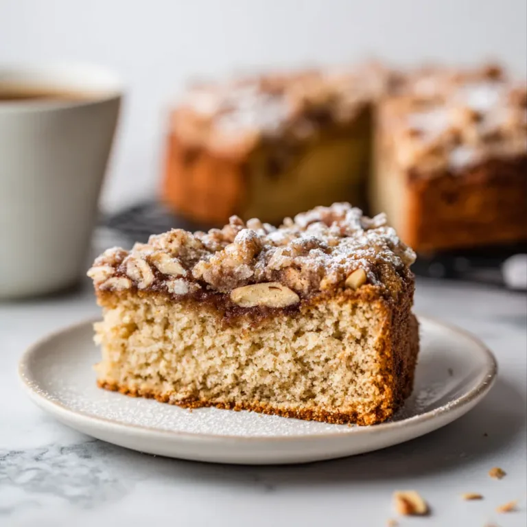 Vegan Almond Coffee Cake