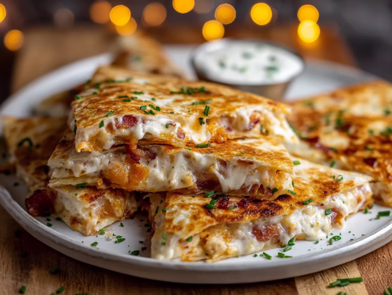 Quick & Easy Chicken Bacon Ranch Quesadillas – 20-Minute Meal!