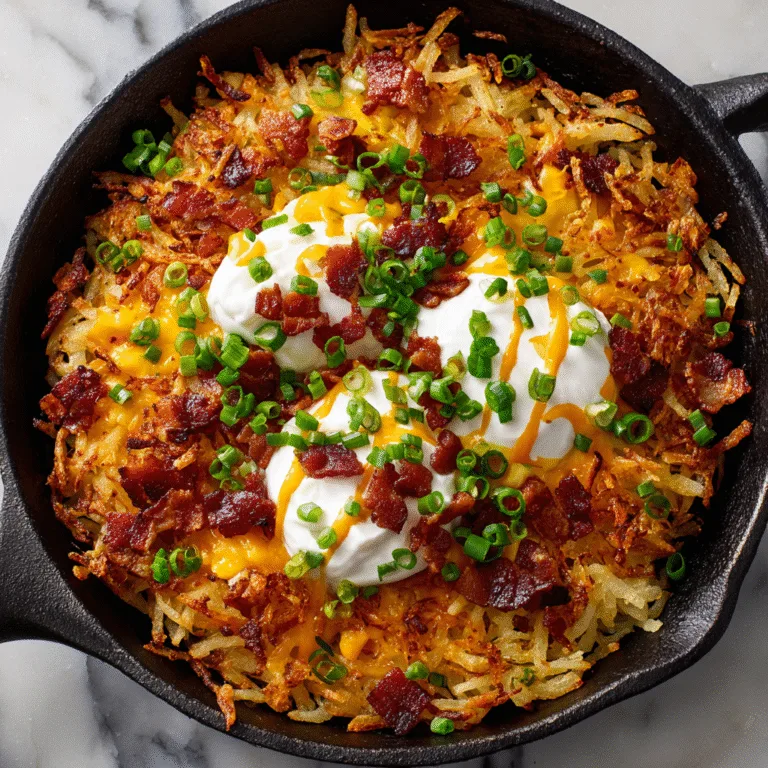Loaded Hash Browns – Perfect Breakfast and Brunch Recipe