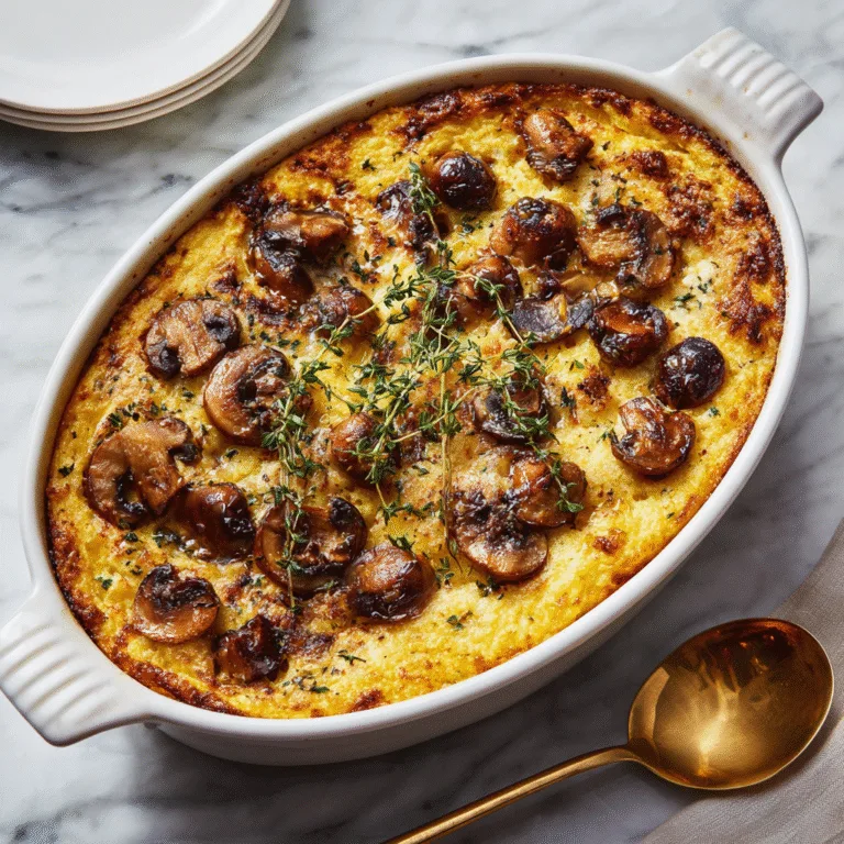 Mushroom Polenta Casserole – Creamy Comfort Food with a Savory Twist