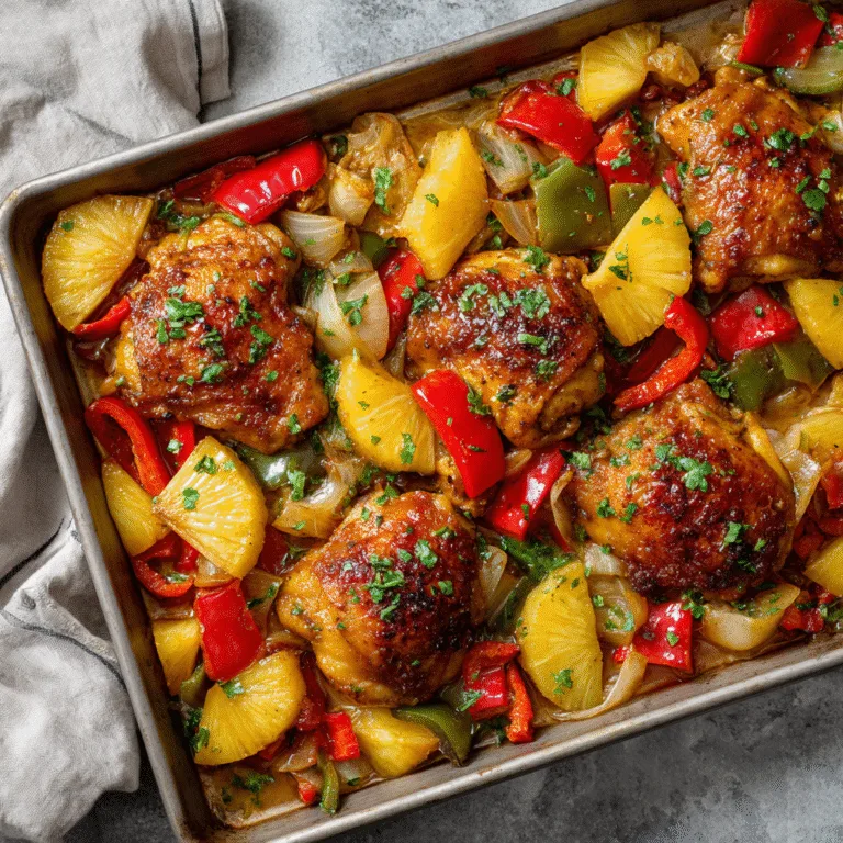 Hawaiian Chicken Sheet Pan Recipe: Sweet, Savory, and Perfect for Weeknights