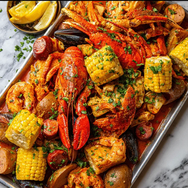 Cajun Seafood Boil with Garlic Butter Sauce – Flavor-Packed & Easy to Make