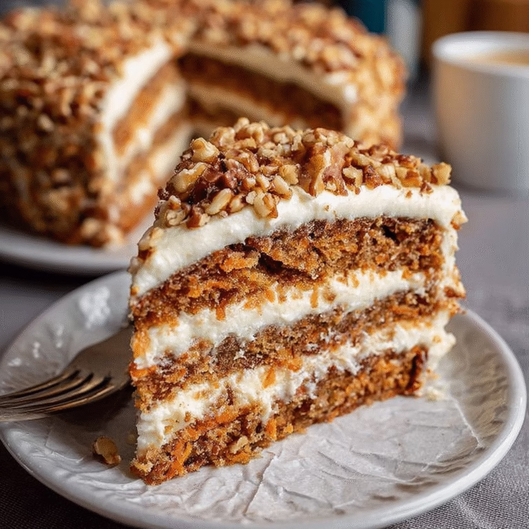 Classic Carrot Cake with Cream Cheese Frosting