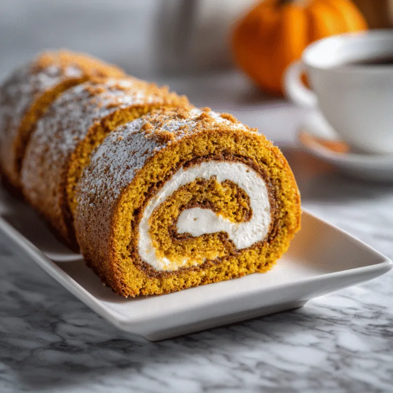 Pumpkin Roll with Cream Cheese Filling