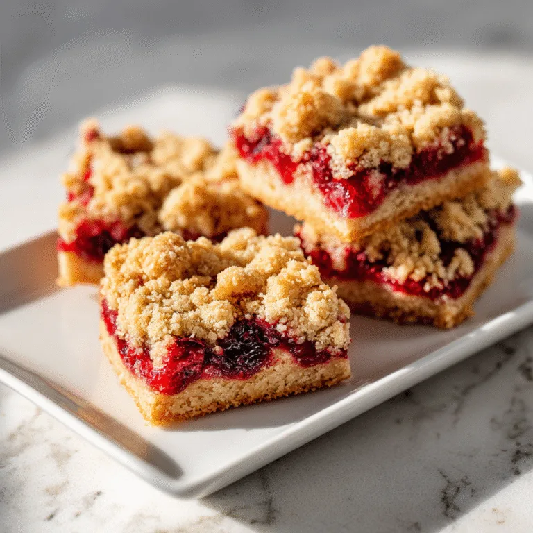 Cranberry Crumble Bars – Festive Holiday Treat
