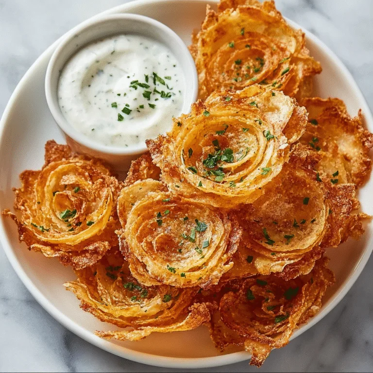 Crispy Parmesan Onion Ring Chips Recipe