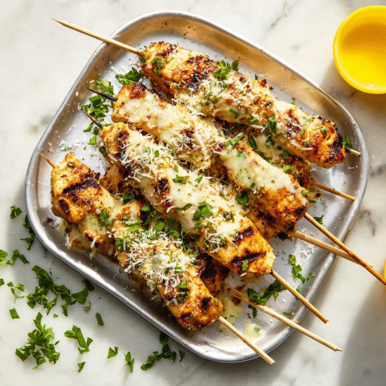 The Ultimate Guide to Grilled Ranch Garlic Parmesan Chicken Skewers: A Perfect Summer BBQ Recipe