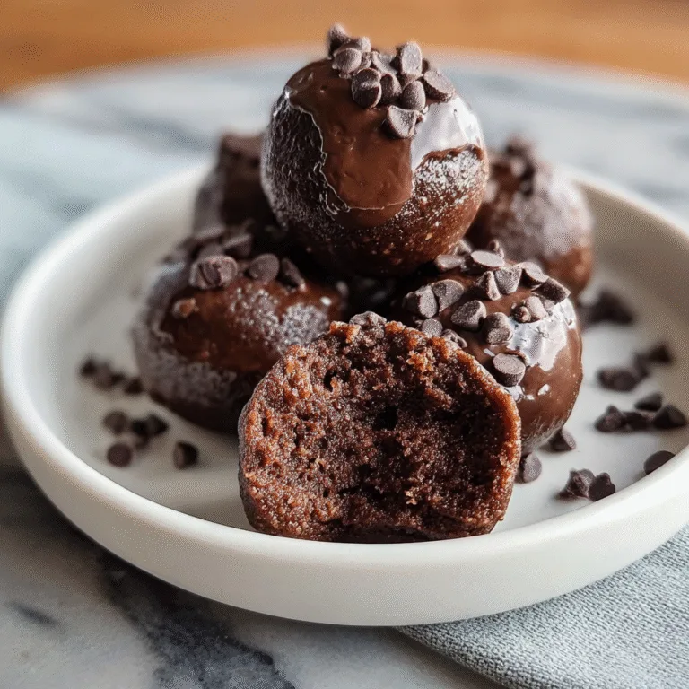 No-Bake Cottage Cheese Brownie Batter Protein Bites