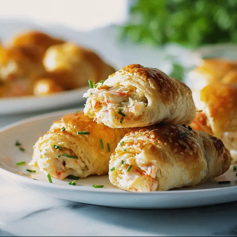 Elegant Crab Crescent Bites: The Perfect Party Appetizer