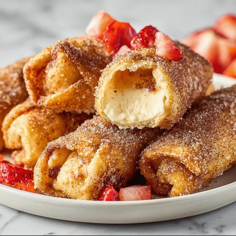 Cheesecake Egg Rolls Cinnamon Twist – A Sweet & Crispy Dessert