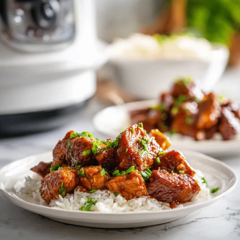 Bourbon Chicken Crock Pot – A Sweet, Savory, and Effortless Dinner Favorite
