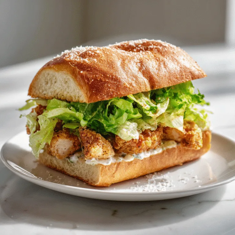 Crispy Chicken Caesar Sandwich: The Ultimate Flavor-Packed Lunch