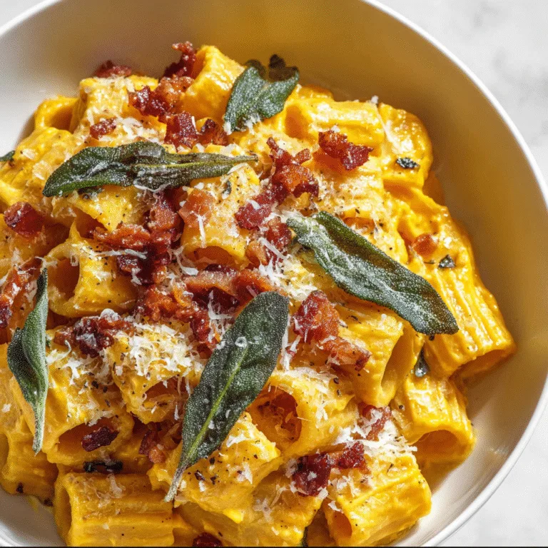 5-Minute Creamy Pumpkin Sage Pasta: The Ultimate Fall Comfort Dish