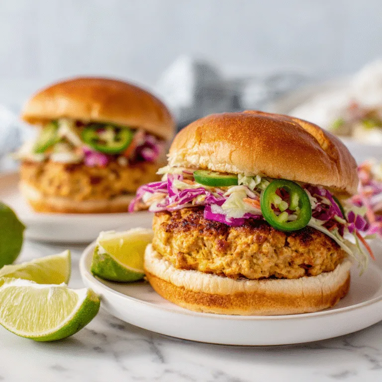 Jalapeño Curry Turkey Burgers