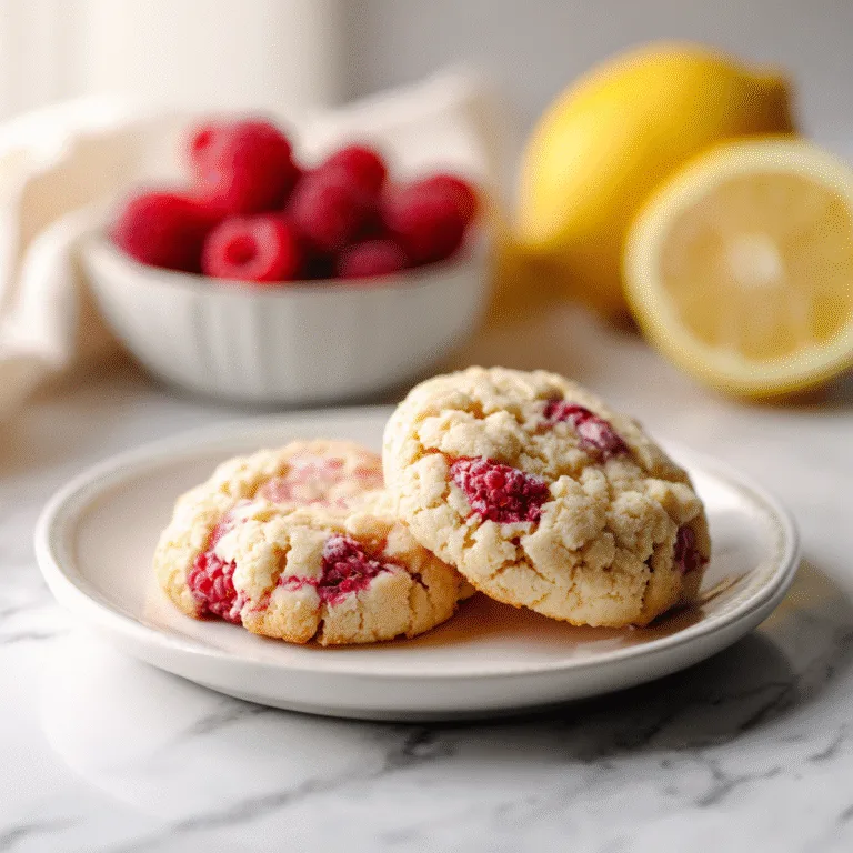 Soft Batch Lemon Raspberry Cookies – A Bright, Buttery Burst of Sweet-Tart Perfection