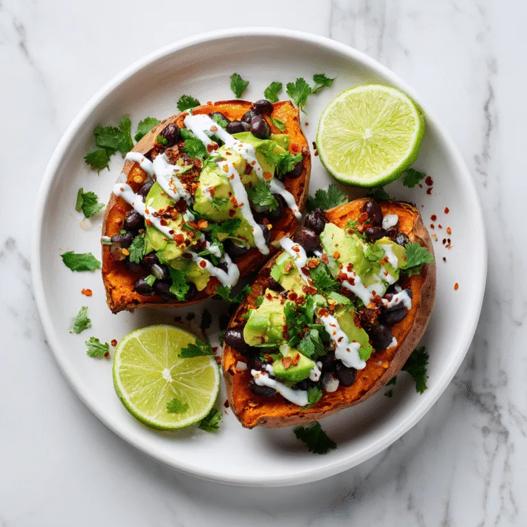 Stuffed Sweet Potatoes with Avocado and Black Beans: A Flavor-Packed Healthy Dinner You’ll Love