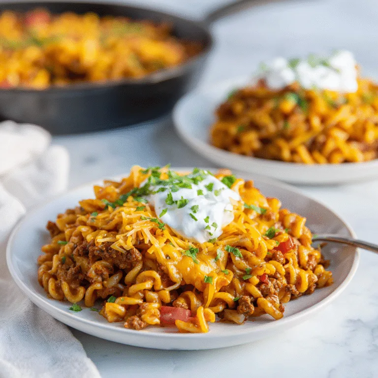 Cheesy Enchilada Hamburger Helper – The Ultimate One-Pot Comfort Dinner