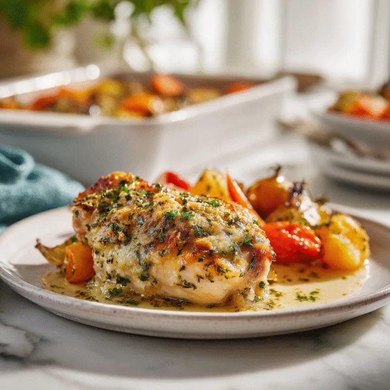Garlic Parmesan Chicken Bake – The Ultimate Comfort Food for Busy Nights