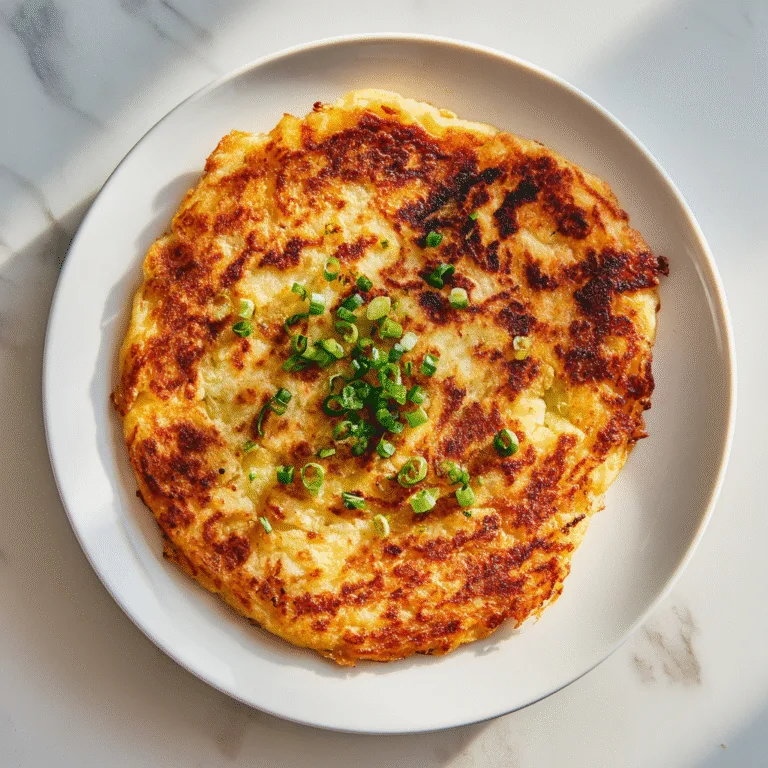 Korean Potato Cheese Pancake (Gamjajeon) – Crispy, Cheesy Comfort Food