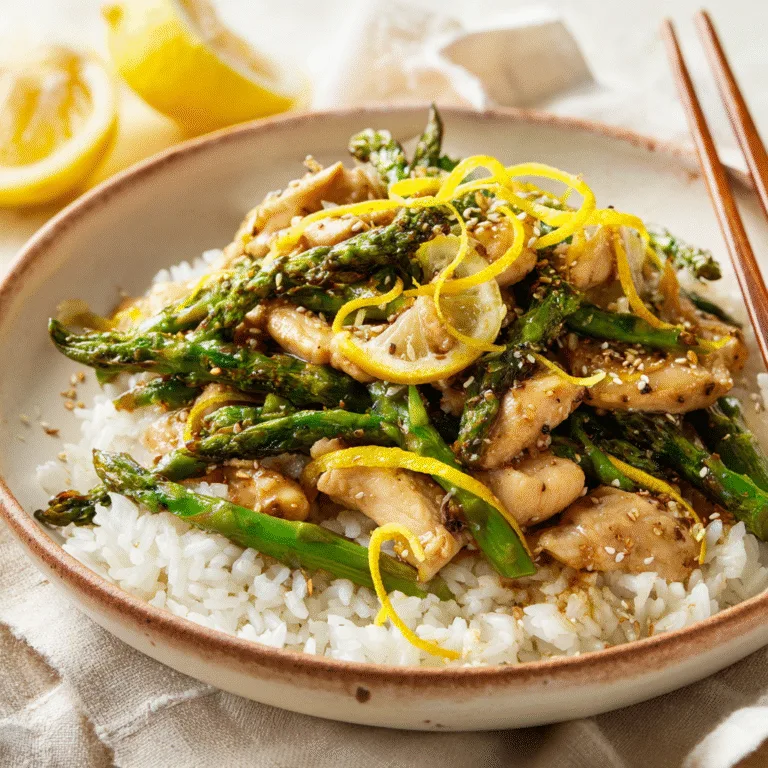 Lemon Chicken Asparagus Stir-Fry: A Bright and Healthy Dinner in 30 Minutes