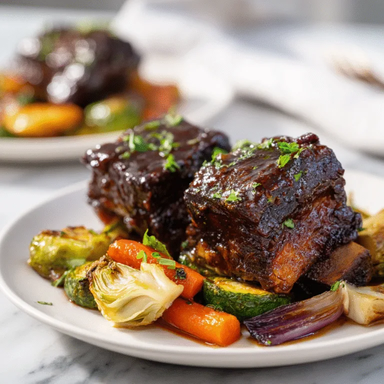 Balsamic Bourbon Short Ribs: A Fall Comfort Classic