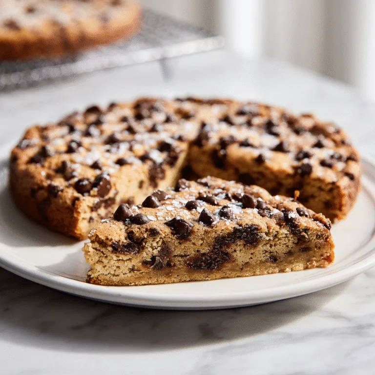 Giant Chocolate Chip Cookie Cake – A Chewy, Gooey Celebration Treat