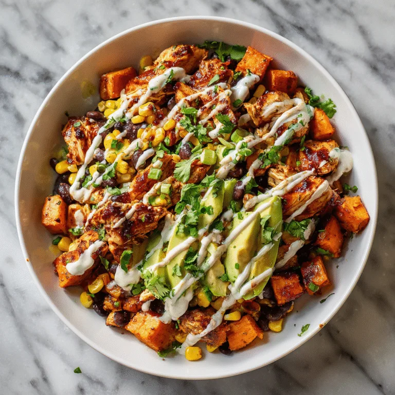 BBQ Chicken Sweet Potato Bowls: A Flavor-Packed Healthy Dinner Favorite